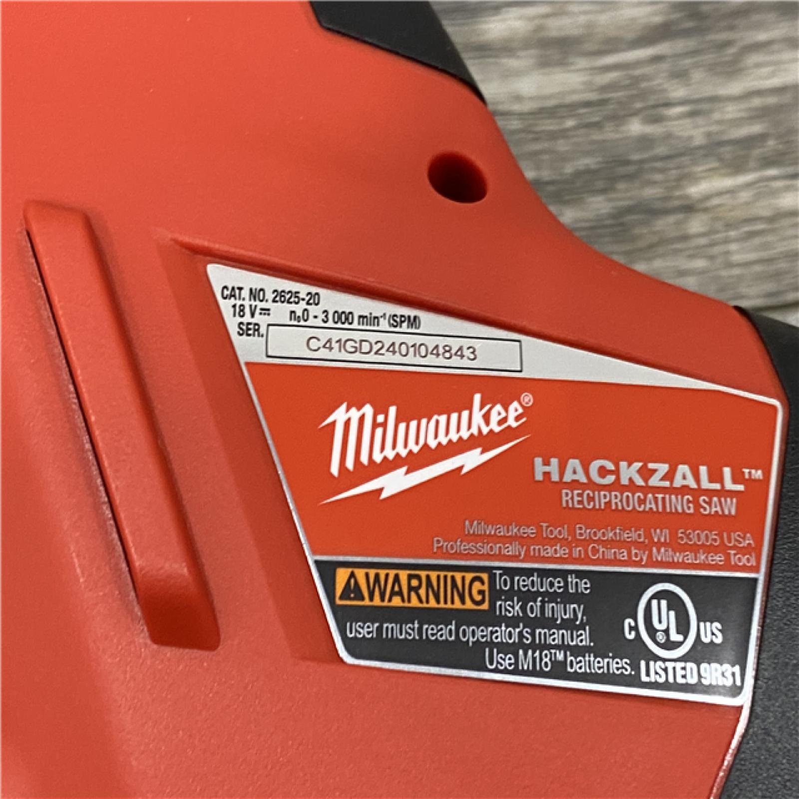 AS-IS Milwaukee 18V Lithium-Ion Cordless HACKZALL Reciprocating Saw (Tool-Only)