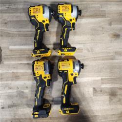 HOUSTON LOCATION - AS-IS DEWALT 4 TOOL COMBO KIT W/ (2) BATTERY & CHARGER