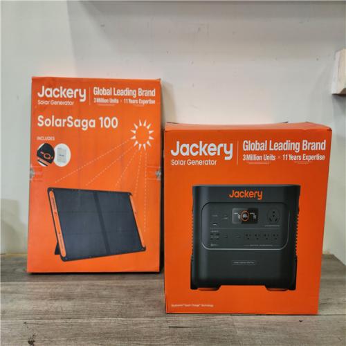Phoenix Location NEW Jackery Solar Generator Explorer 2000 Plus 2042.8Wh/ 3000W Model No. Je-2000C With Solar Saga Solar Panel (Both Sealed)