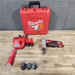 HOUSTON LOCATION - AS-IS Milwaukee M12 12-Volt Lithium-Ion Cordless PEX Expansion Tool Kit with (2) 1.5 Ah Batteries, (3) Expansion Heads and Hard Case