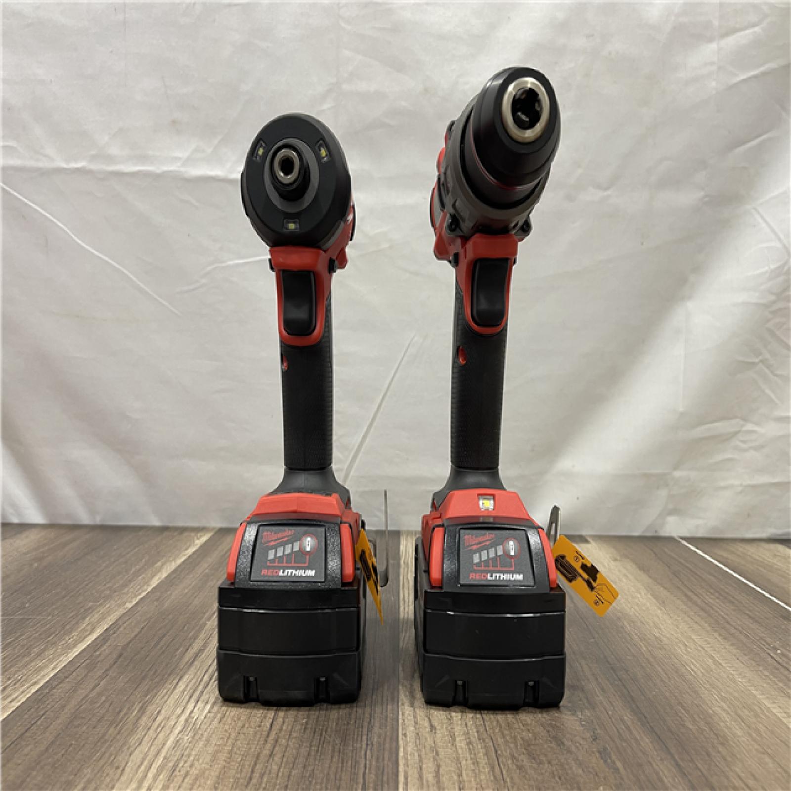 AS-IS Milwaukee M18 FUEL 18V Lithium-Ion Brushless Cordless Hammer Drill and Impact Driver Combo Kit