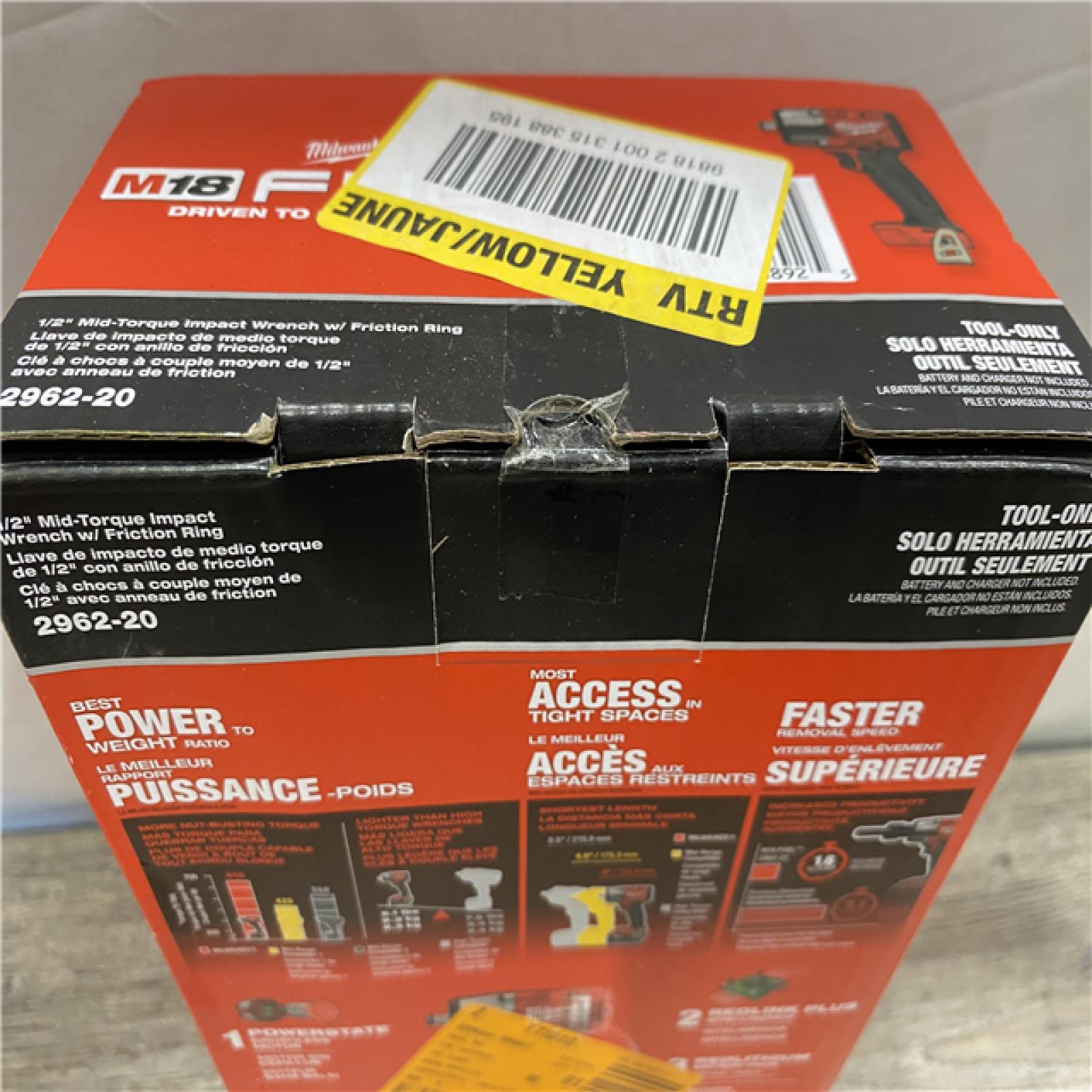 NEW - Milwaukee FUEL Gen-2 18V Lithium-Ion Brushless Cordless Mid Torque 1/2 in. Impact Wrench w/Friction Ring (Tool-Only)