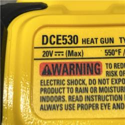 AS-IS DEWALT 20V MAX Cordless Compact Heat Gun with Flat and Hook Nozzle Attachments