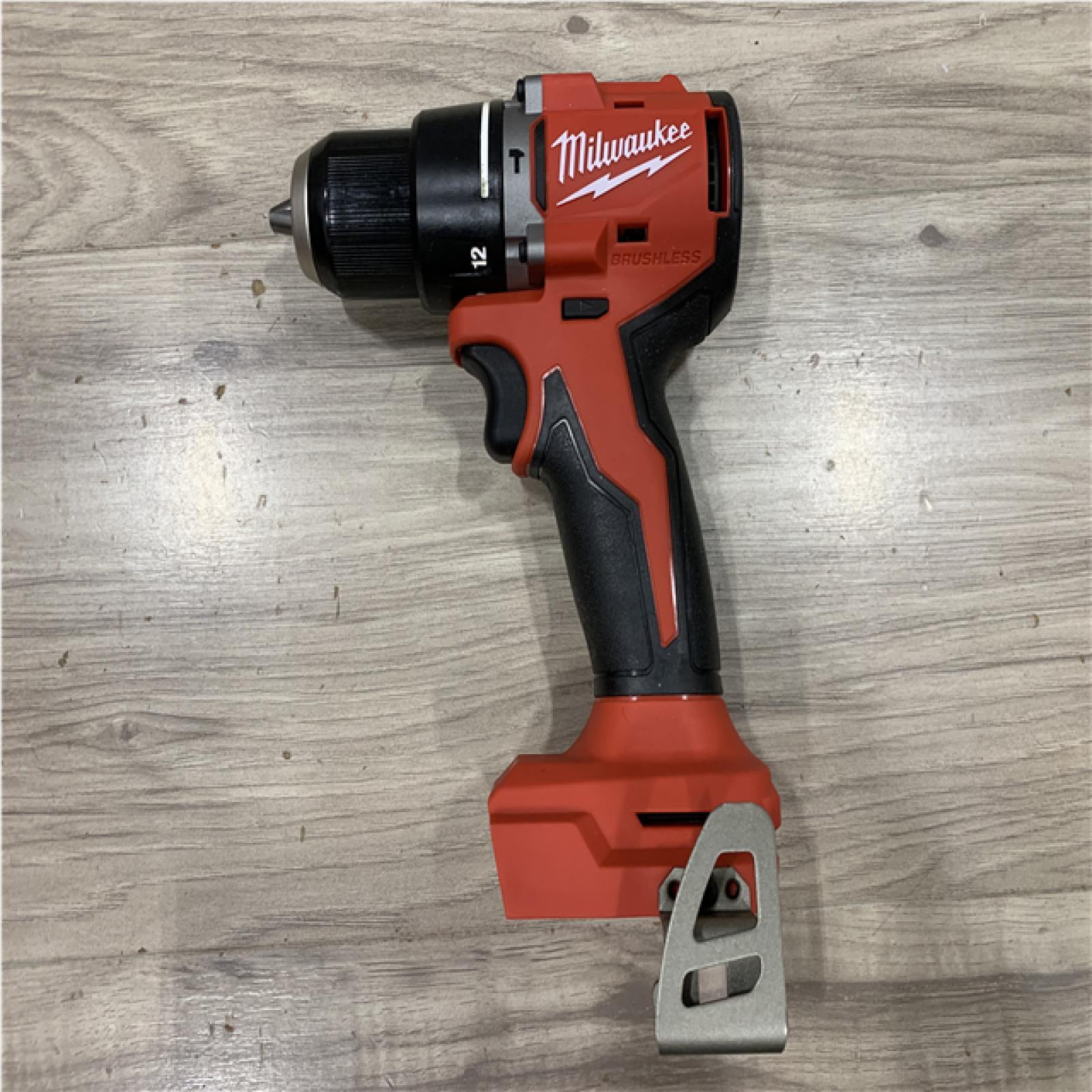 AS-IS Milwaukee 18V Lithium-Ion Brushless Cordless 1/2 in. Compact Hammer Drill/Driver Kit