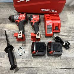 AS-IS Milwaukee FUEL 18V Lithium-Ion Brushless Cordless Hammer Drill and Impact Driver Combo Kit