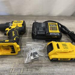 AS-IS DEWALT Atomic 20V Lithium-Ion Cordless Compact 1/2 in. Drill/Driver Kit