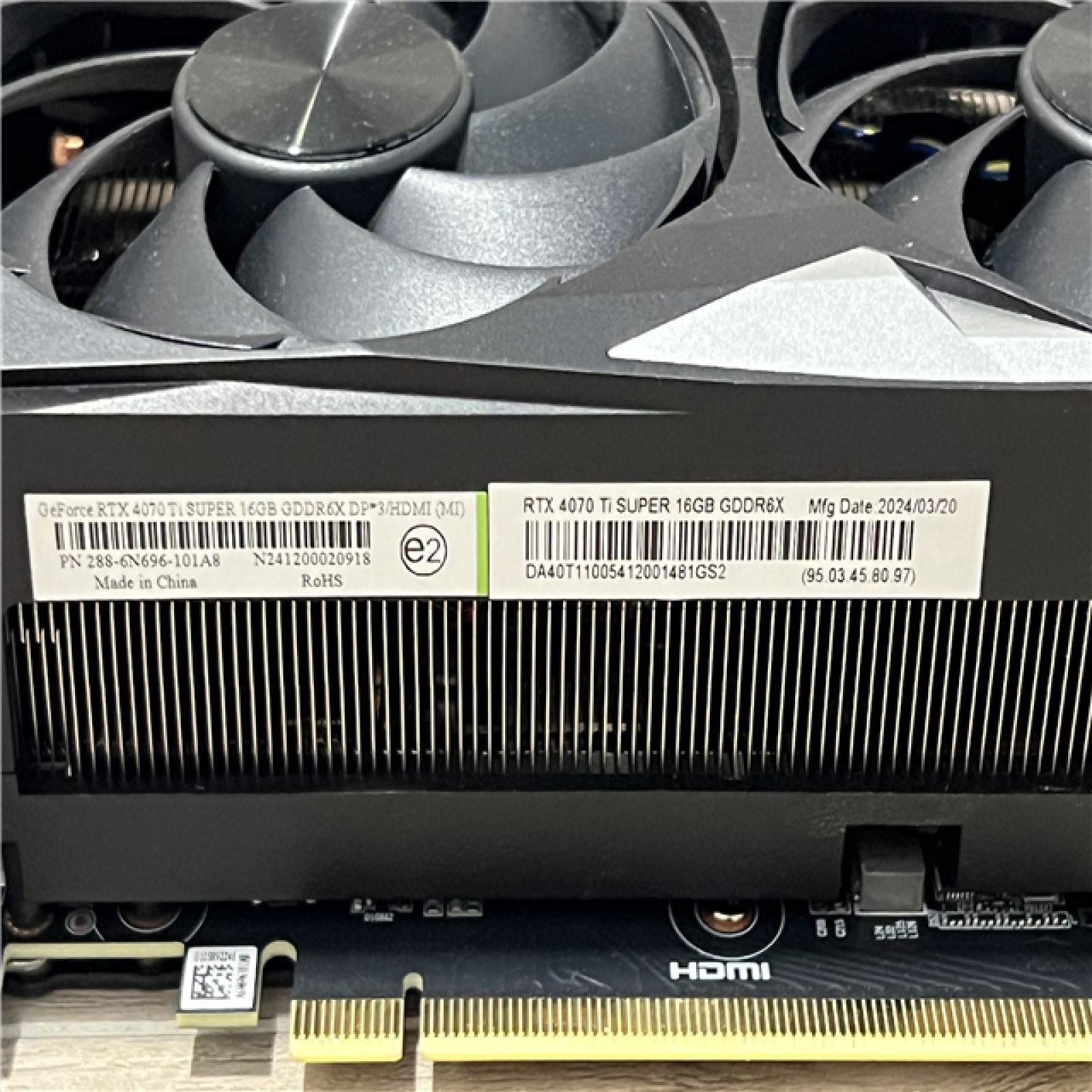 AS-IS GEFORCE RTX 4070 TI SUPER 16GB
