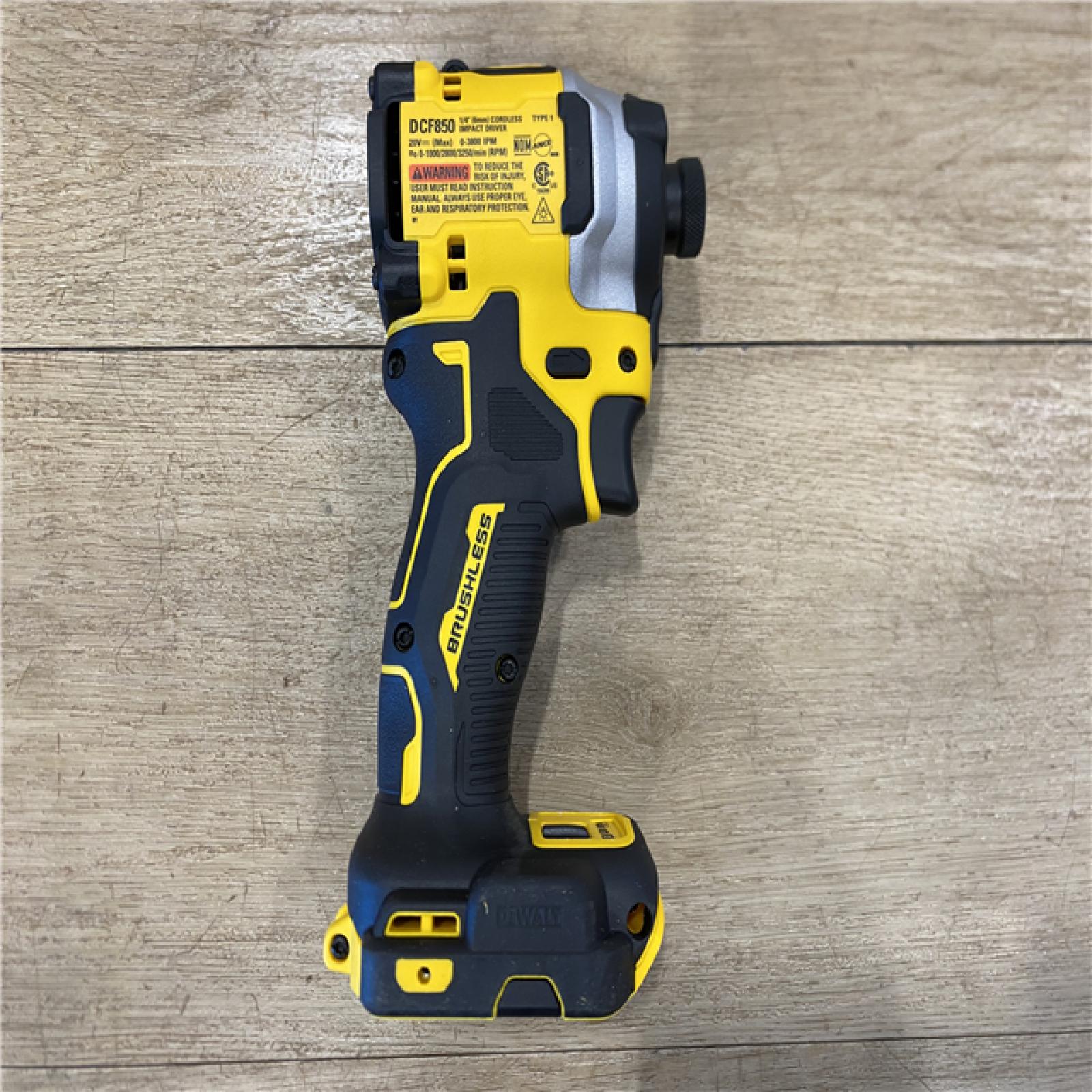 AS-IS DEWALT ATOMIC 20V MAX Cordless Brushless Compact 1/4 in. Impact Driver (Tool Only)