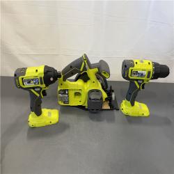 AS-IS - RYOBI ONE+ 18V Cordless 6-Tool Combo Kit with 1.5 Ah Battery, 4.0 Ah Battery, and Charger