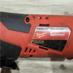 AS-IS Milwaukee 12V Lithium-Ion Cordless 3/8 in. Ratchet (Tool-Only)
