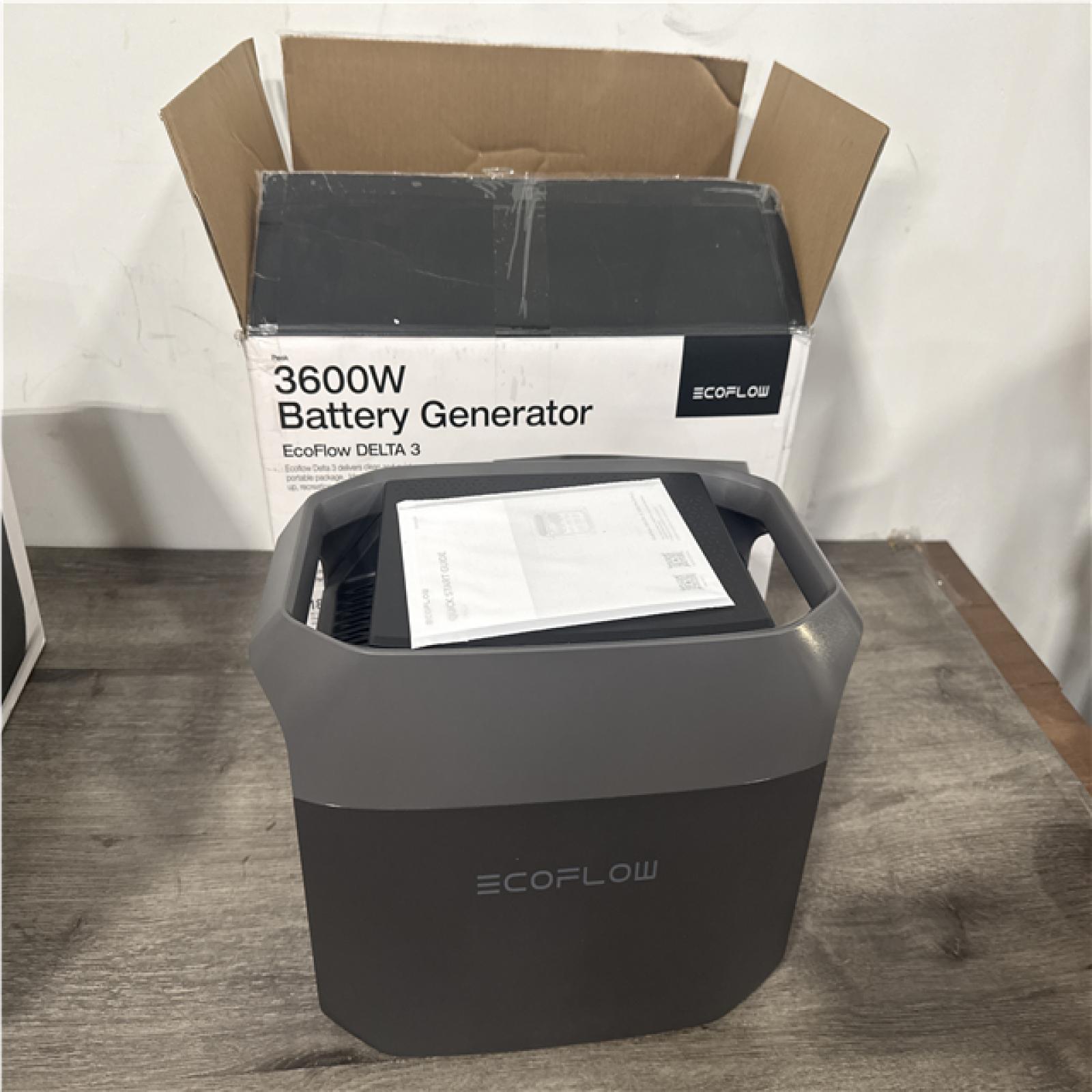 CALIFORNIA AS IS 3600W ECOFLOW BATTERY GENERATOR