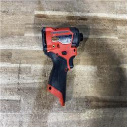 Houston Location AS-IS Milwaukee FUEL 12V Lithium-Ion Brushless Cordless 1/4 in. Hex Impact Driver (Tool-Only)
