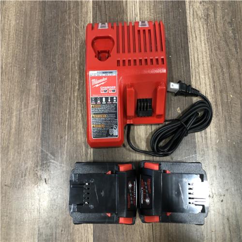 AS-IS Milwaukee 18-Volt Lithium-Ion XC Starter Kit with (2) 5.0Ah Batteries and Charger