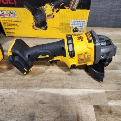HOUSTON LOCATION - AS-IS DeWalt Flexvolt 60V Max Cordless Grinder  4.5 in; 6 in  Kit  W/ (2) BATTERY & CHARGER (DCG418X2)
