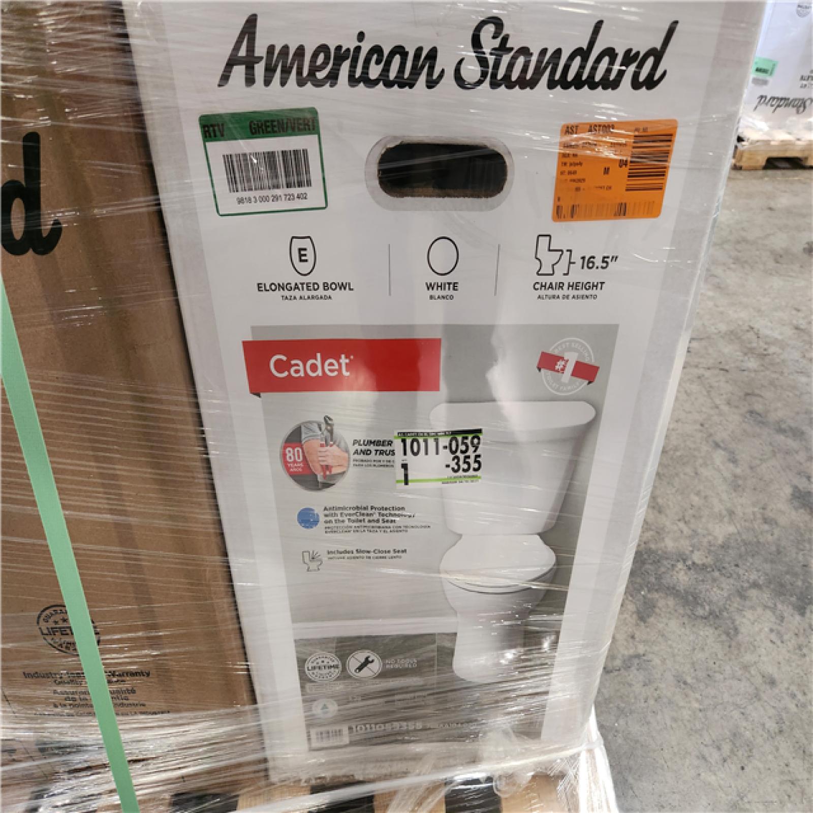 Phoenix Location AS-IS Mixed American Standard Toilet Pallet (6-Total)