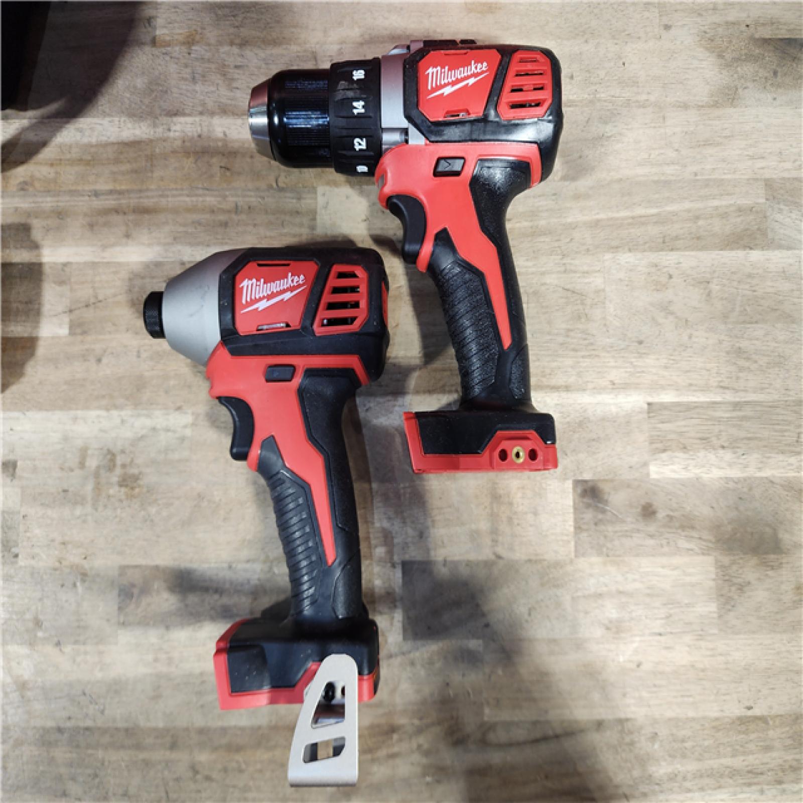 HOUSTON LOCATION - AS-IS Milwaukee M18 Brushed Cordless (2-Tool) Drill/Driver and Impact Driver Kit