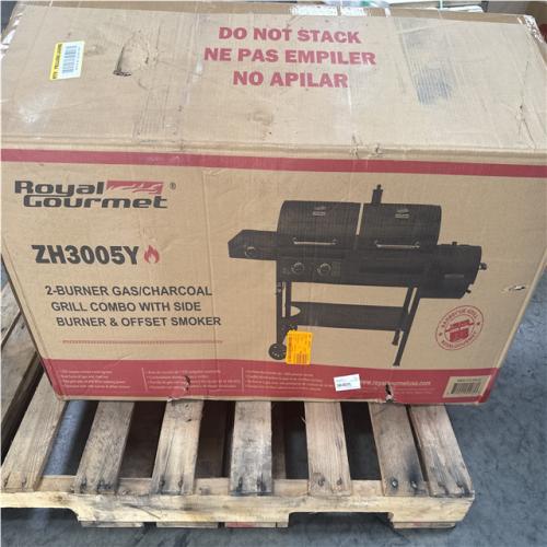 CALIFORNIA LIKE NEW ZH3005Y 2 BURNER GAS CHARCOAL GRILL