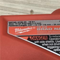 AS-IS Milwaukee M18 FUEL 18 Gauge Brad Nailer (TOOL ONLY)