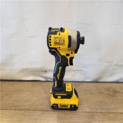 AS-IS- DEWALT ATOMIC 20V MAX* Brushless Cordless Compact 1/4 in. Impact Driver Kit