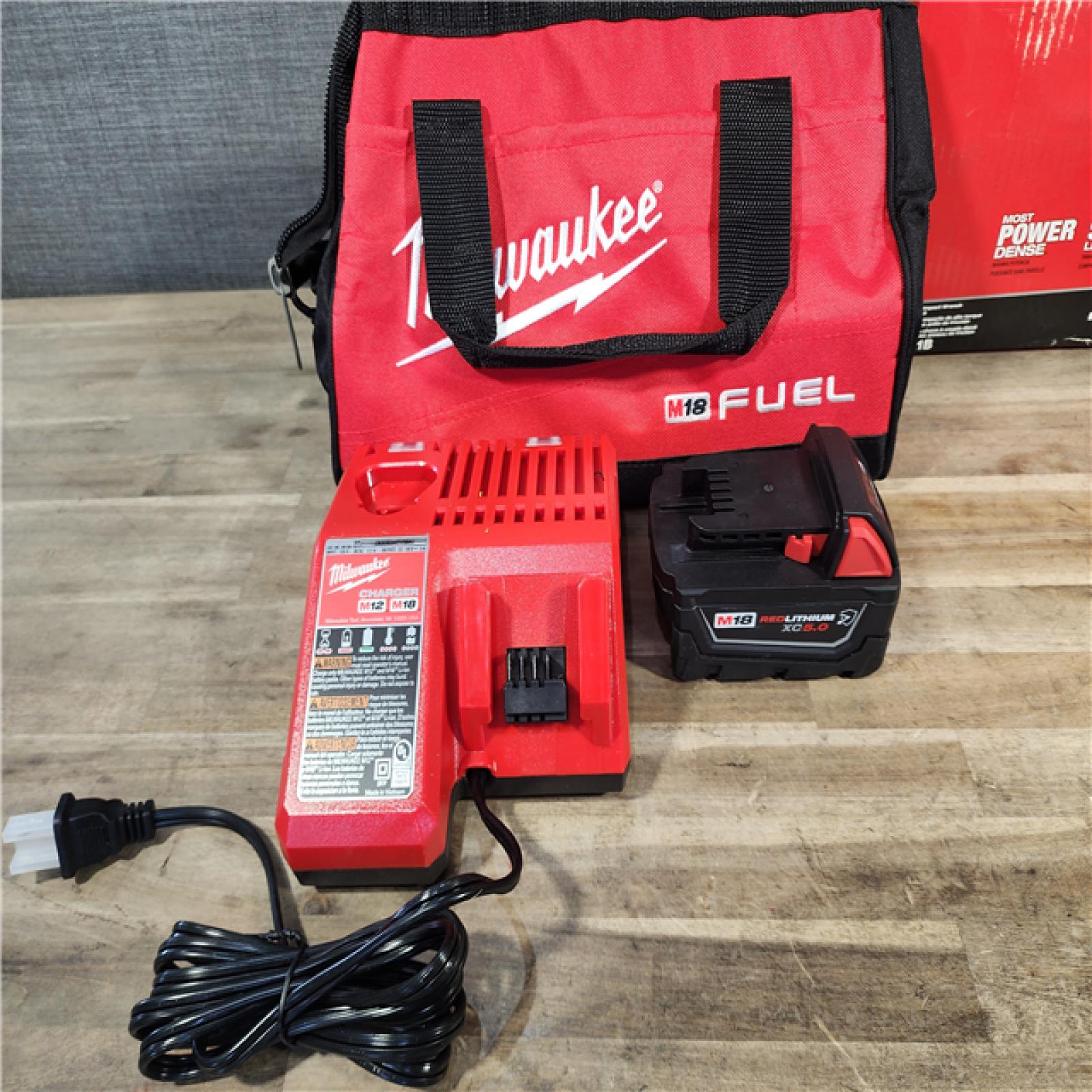HOUSTON LOCATION - AS-IS Milwaukee M18 1/2 in. Cordless Brushless High Torque Impact Wrench Kit (Battery & Charger)