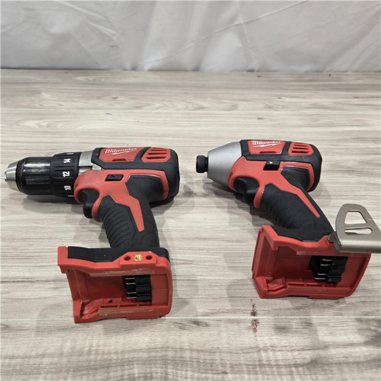 AS-IS Milwaukee 18V Cordless Brushed 2-Tool Drill/Driver and Impact Driver Kit