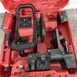 CALIFORNIA AS-IS Milwaukee M18 Green Interior Rotary Laser Level Kit  Includes (1) Battery  Charger & Hard Case