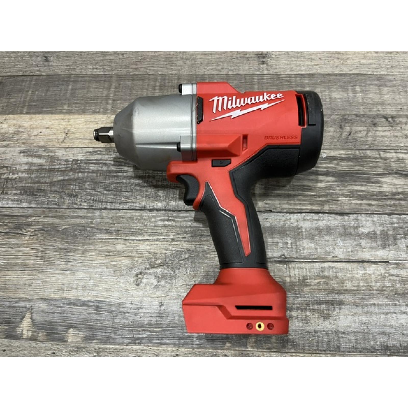 AS-IS Milwaukee 18-Volt Lithium-Ion Brushless 1/2 in. High Torque Impact Wrench with Friction Ring (Tool-Only)