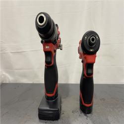 AS-IS- Milwaukee 12V Brushless Hammer Drill and Impact Driver Combo Kit