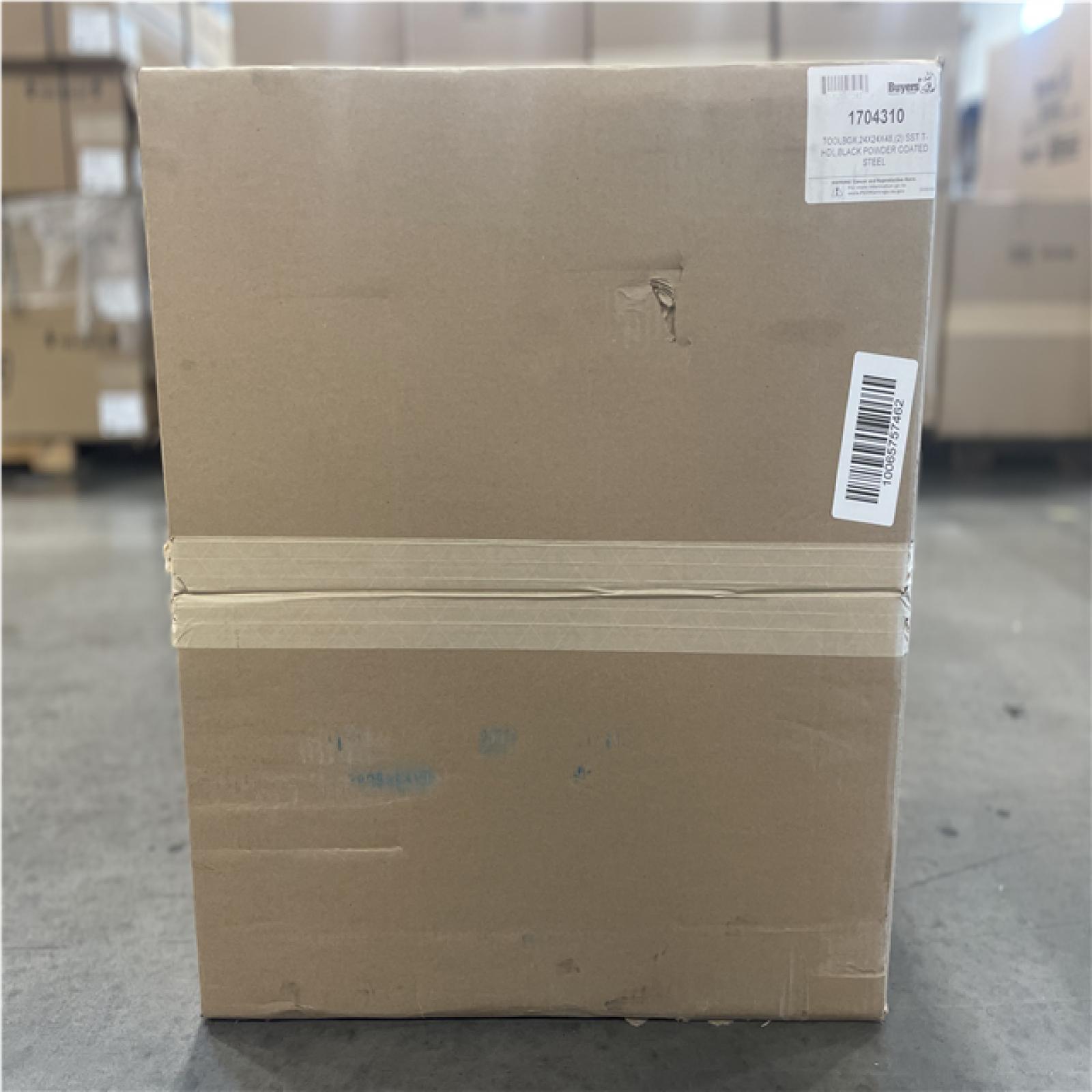 DALLAS LOCATION - AS - IS 24x24x48 Inch Black Steel Underbody Truck Box