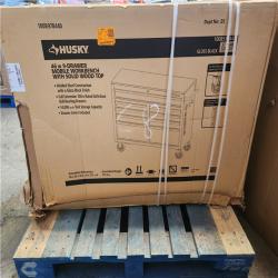 Phoenix NEW Husky Tool Storage 46 in. W x 18 in. D 9-Drawer Mobile Workbench Cabinet in Gloss Black (SEALED)