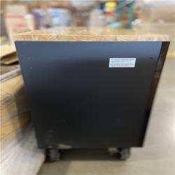 DALLAS LOCATION - Husky 61 in. W x 23 in. D Heavy Duty 15-Drawer Mobile Workbench Tool Chest with Solid Wood Top in Matte Black