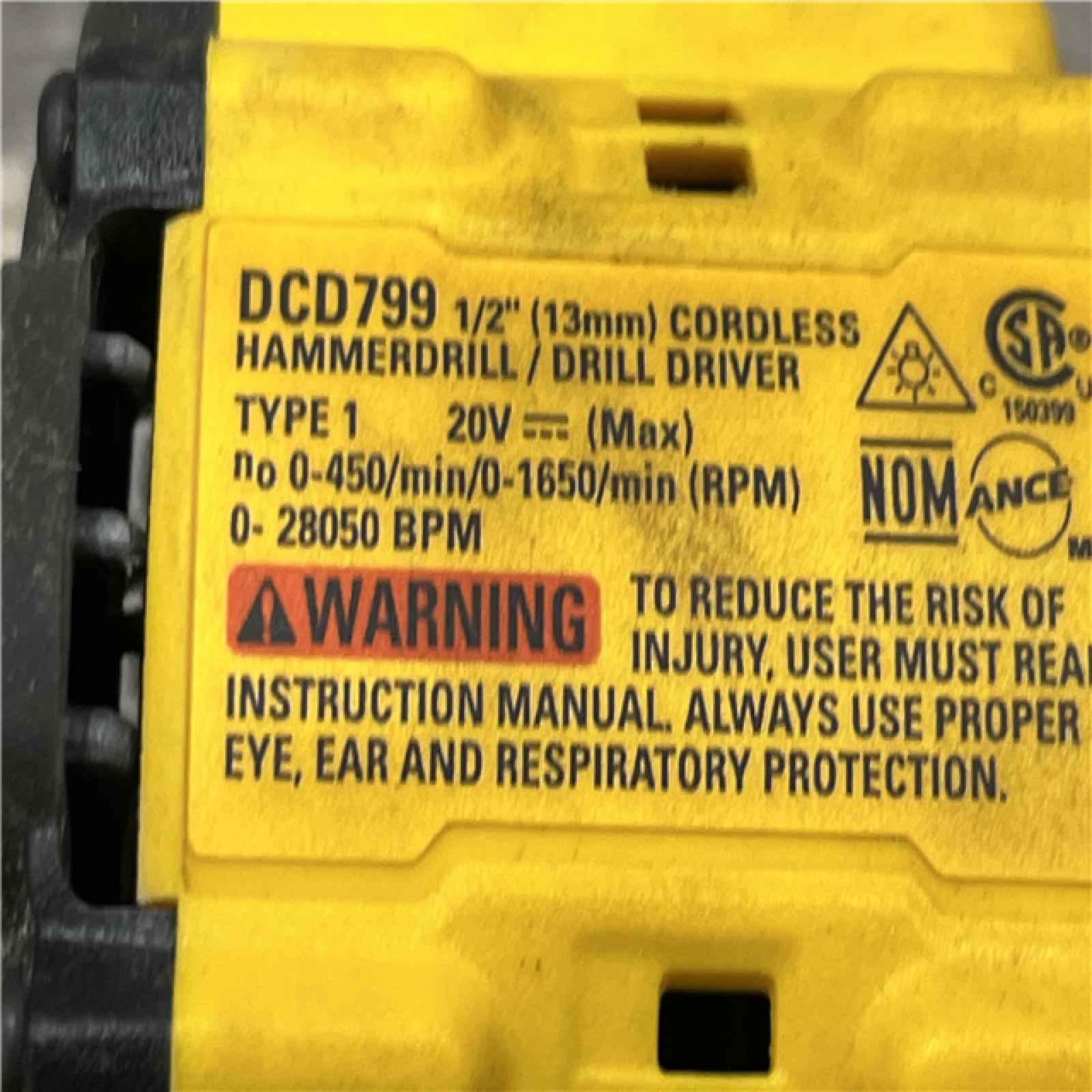 AS-IS DEWALT ATOMIC 20V Lithium-Ion Cordless 1/2 in. Hammer Drill Kit
