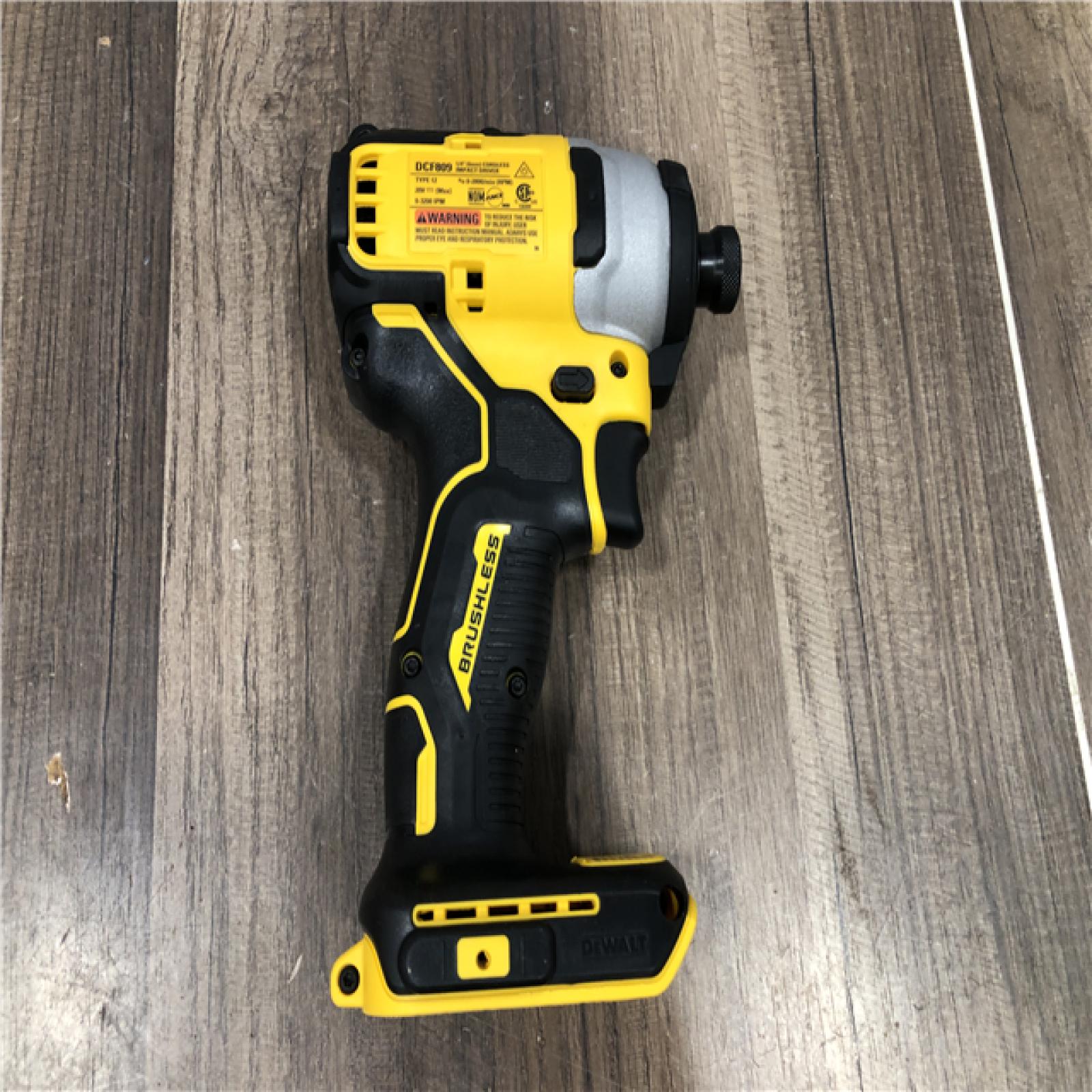 AS-IS DEWALT ATOMIC 20V MAX Cordless Brushless Compact 1/4 in. Impact Driver (Tool Only)