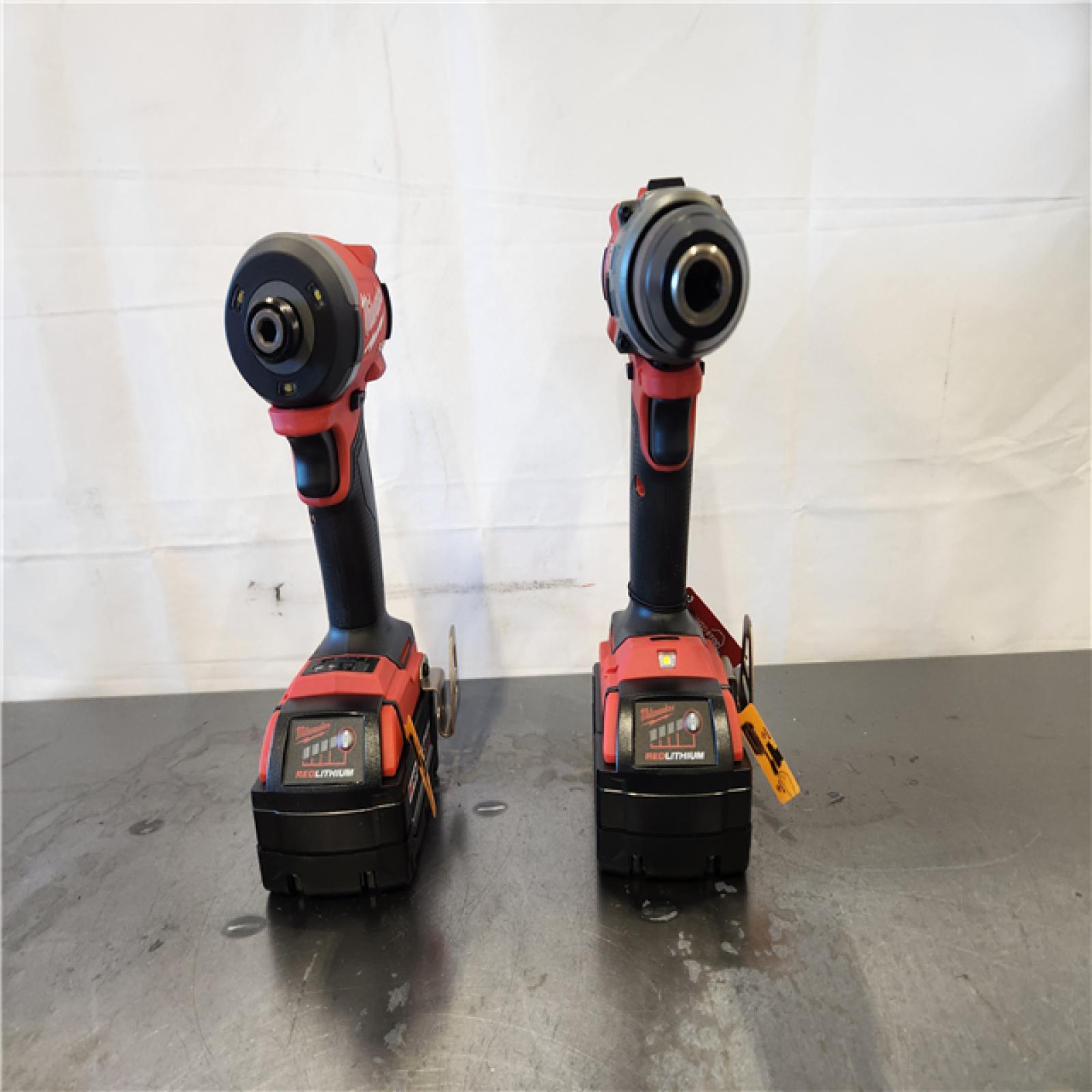 AS-IS- Milwaukee FUEL 18V Lithium-Ion Brushless Cordless Hammer Drill and Impact Driver Combo Kit