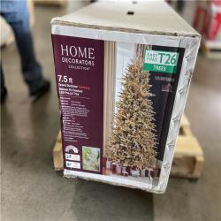 DALLAS LOCATION - Home Decorators Collection 7.5 ft. Grand Duchess Twinkling Balsam Fir Flocked LED Pre-Lit Artificial Christmas Tree T26