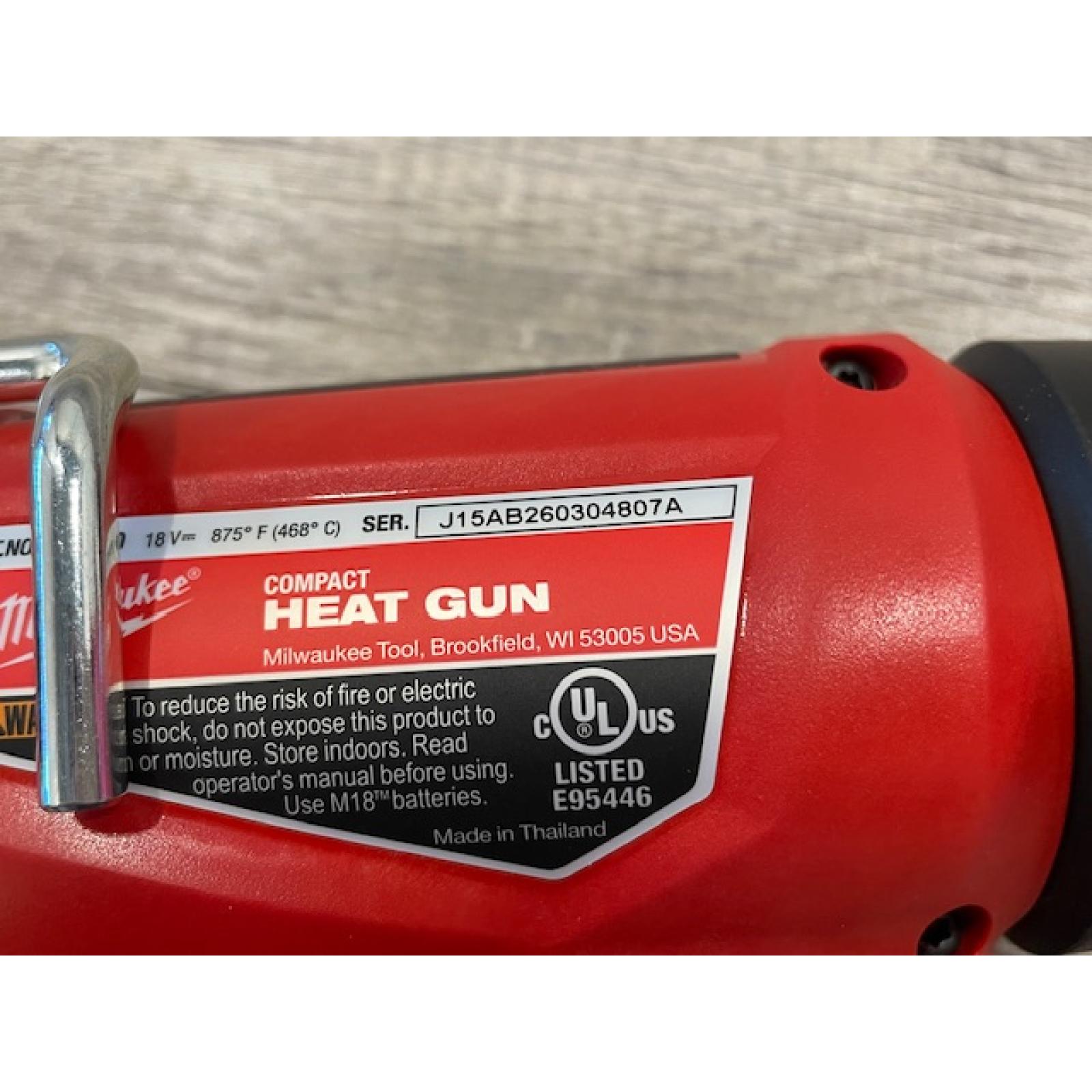 AS-IS Milwaukee 18V Lithium-Ion Cordless Compact Heat Gun (Tool-Only)