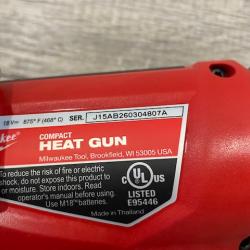 AS-IS Milwaukee 18V Lithium-Ion Cordless Compact Heat Gun (Tool-Only)