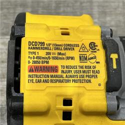 A-IS DEWALT ATOMIC 20V Lithium-Ion Cordless 1/2 in. Hammer Drill Kit