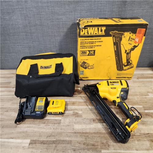 HOUSTON LOCATION - AS-IS DEWALT 20V MAX XR Lithium-Ion Cordless 2-1/2 in. 15-Gauge Finish Nailer Kit