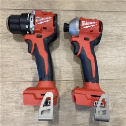 AS-IS Milwaukee 18-Volt Lithium-Ion Brushless Cordless Compact Hammer Drill/Impact Combo Kit