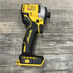 AS-IS DEWALT Atomic 20V Max Lithium-Ion Brushless Cordless Compact 1/4 in. Impact Driver Kit