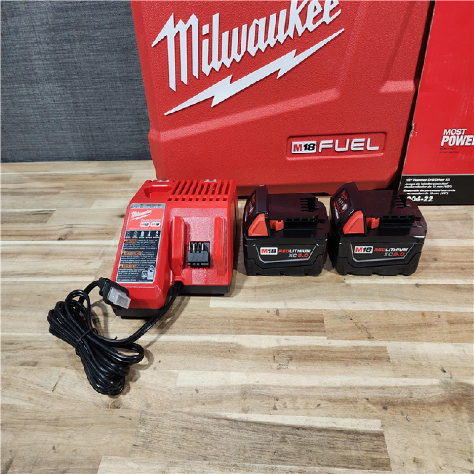 HOUSTON LOCATION - AS-IS Milwaukee FUEL 18V Lithium-Ion Brushless Cordless 1/2 in. Hammer Drill Driver Kit
