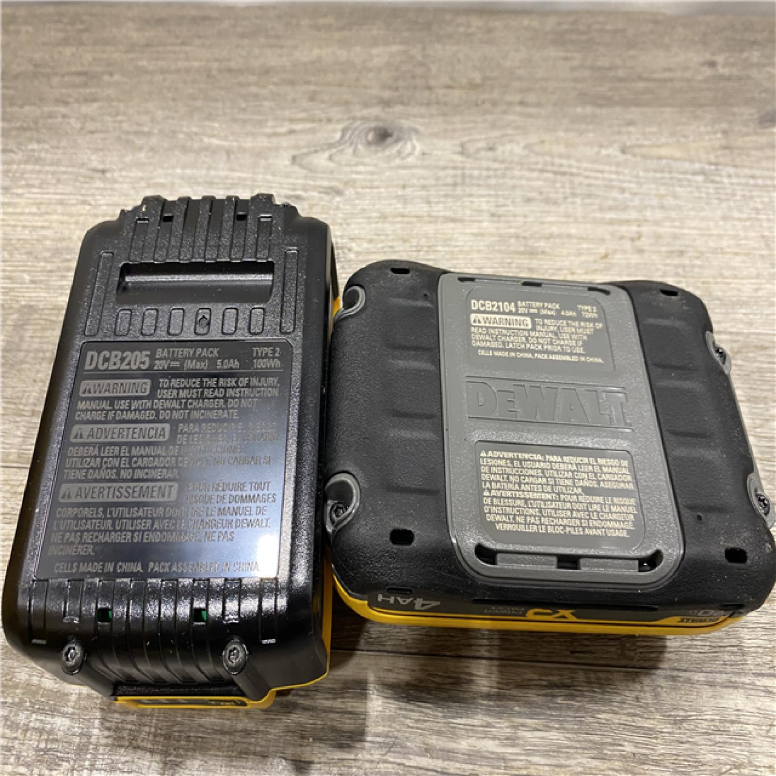 AS-IS DEWALT 20V MAX Lithium-Ion Starter Kit with 4.0 Ah and 5.0 Ah Batteries and Charger