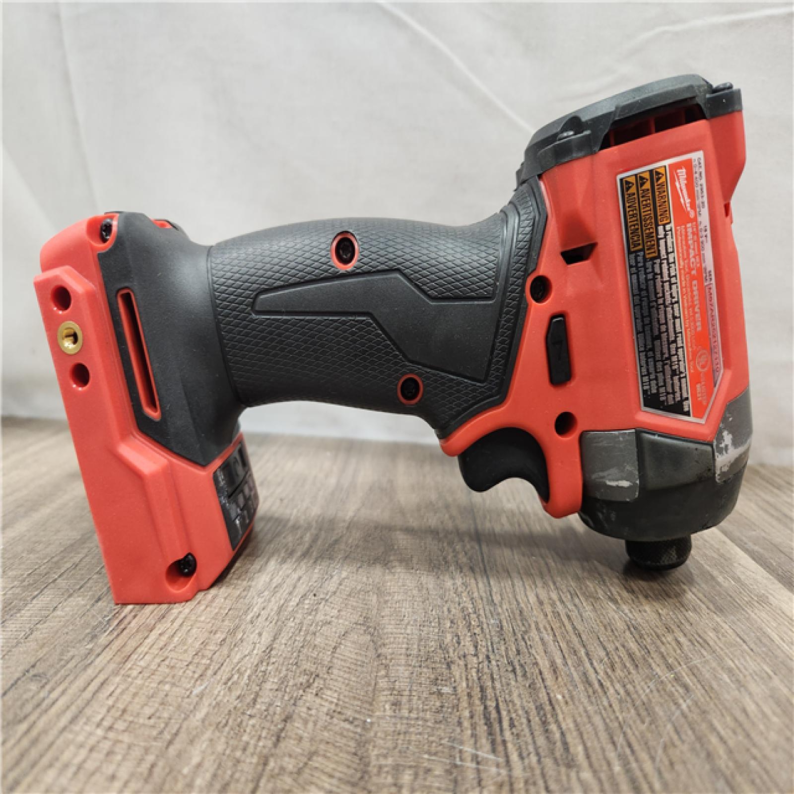 AS-IS- Milwaukee 18V Lithium-Ion Brushless Cordless 1/4 Hex Impact Driver (Tool-Only)