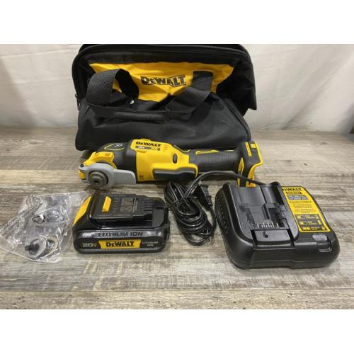 AS-IS DEWALT 20V MAX XR Cordless Brushless 3-Speed Oscillating Multi Tool Kit