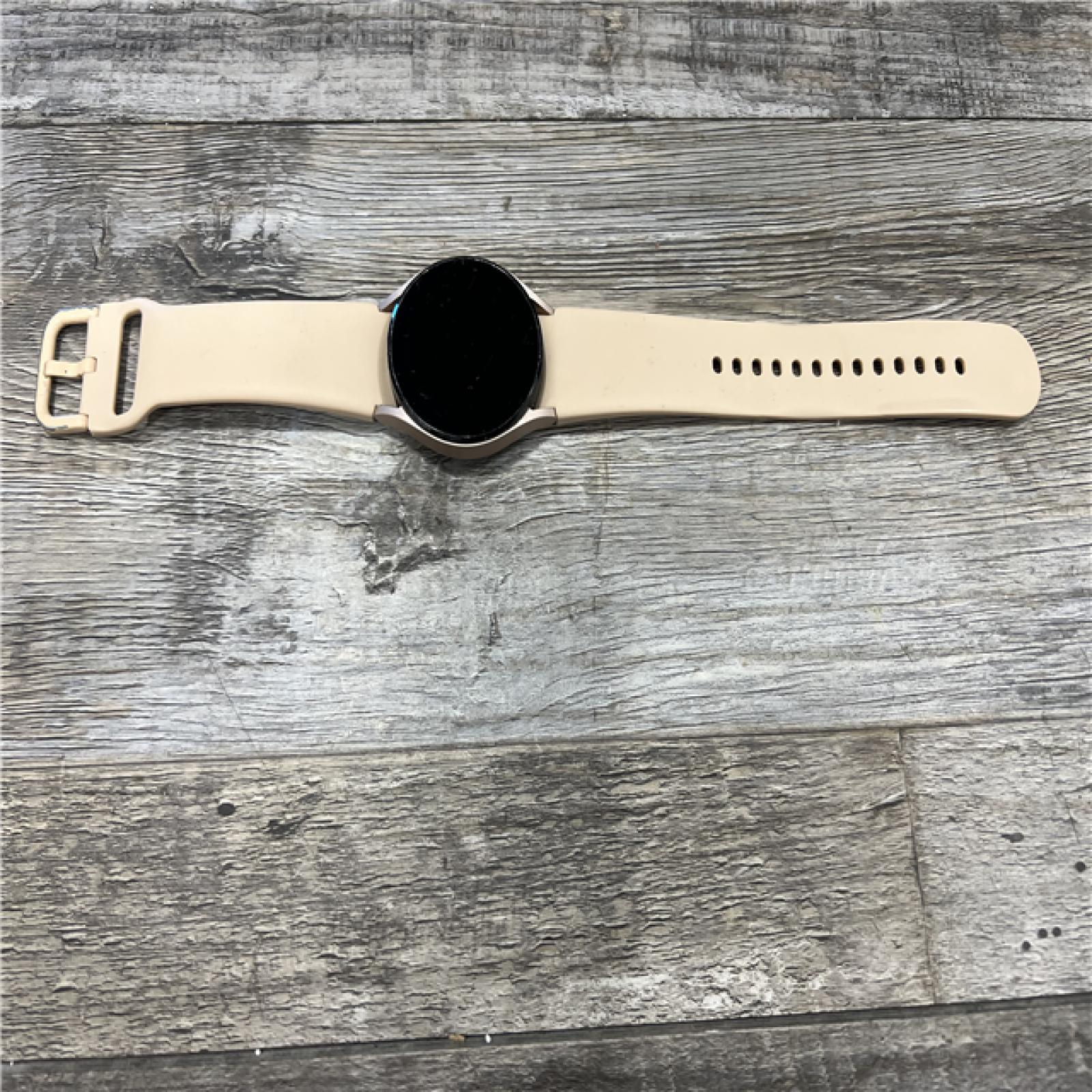 AS-IS Samsung Galaxy Watch4 40mm Bluetooth and WiFi Smart Watch, Pink Gold