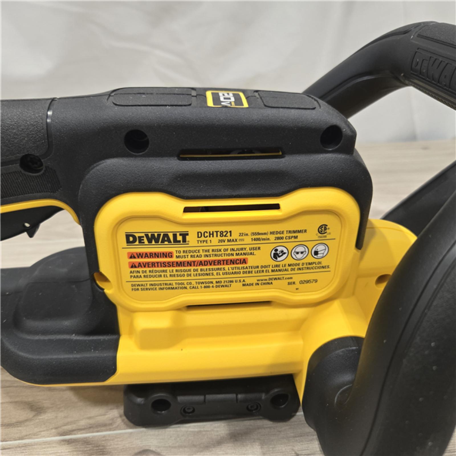 AS-IS DeWalt DCHT821B 22 in. 20V Cordless Hedge Trimmer (Tool-Only)