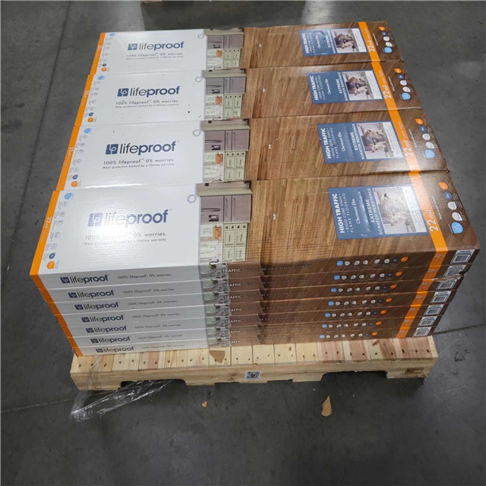 CALIFORNIA AS-IS LIKE NEW LIFEPROOF HIGH TRAFFIC RIGID CORE VINYL PLANK FLOORING IN CLERMONT ELM