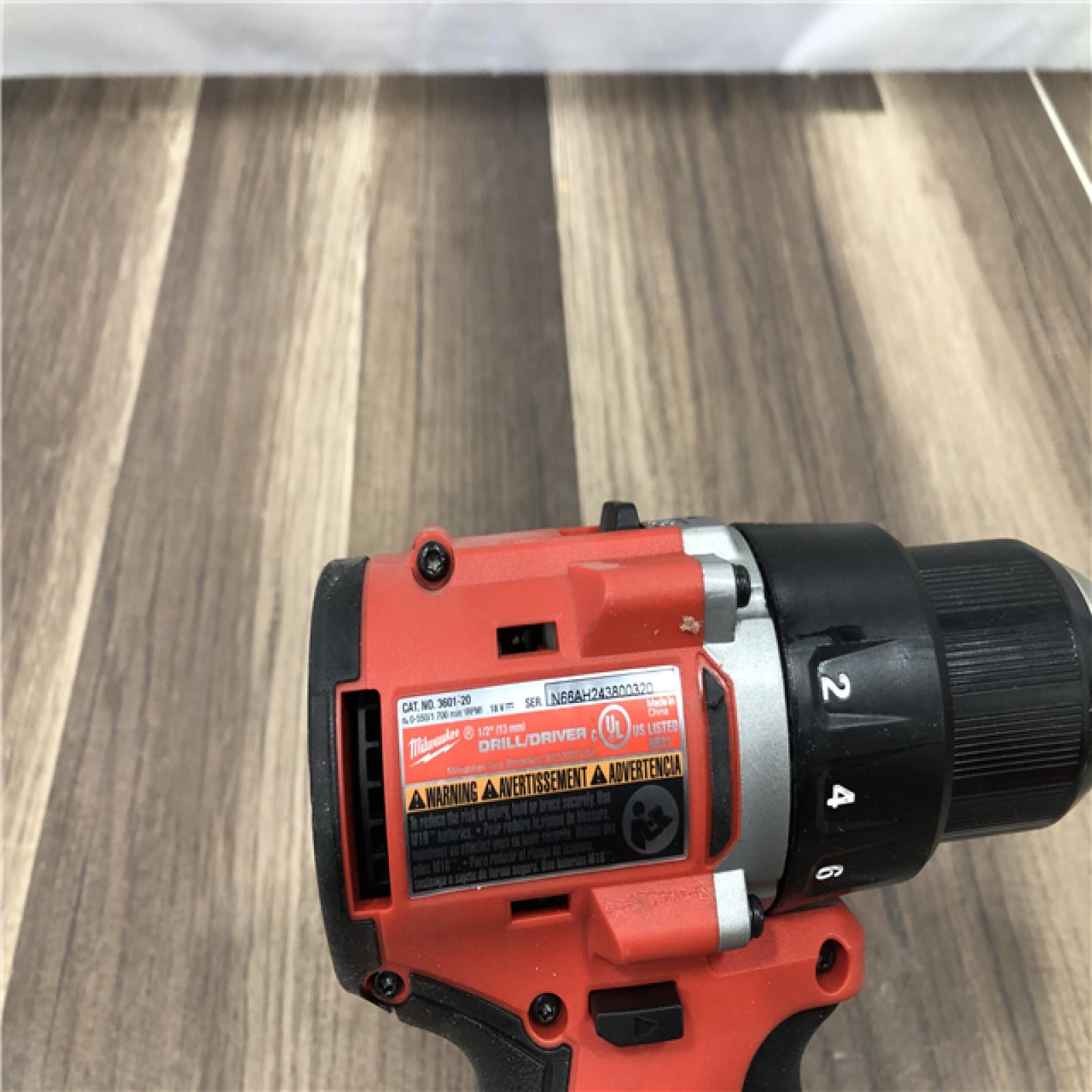 AS-IS Milwaukee 18V Lithium-Ion Brushless Cordless 1/2 in. Compact Drill/Driver (Tool-Only)