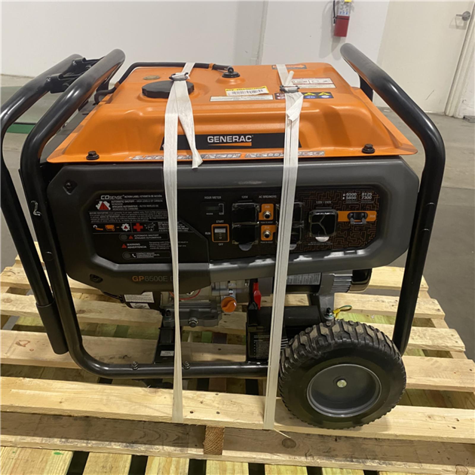 Dallas Location - As-Is Generac 8125 / 6500-Watt Recoil Start Gasoline Powered Portable Generator